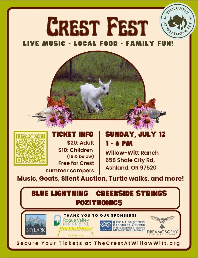 Crest Fest 2026 Willow Witt Ranch