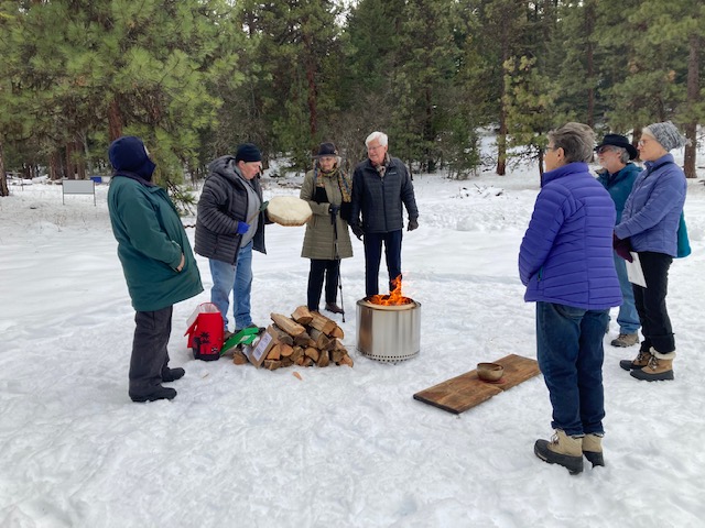 winter equinox gathering at The Forest
