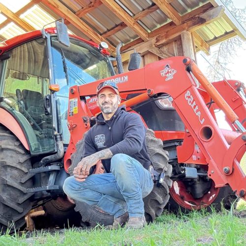 Garrett Bassette farm hand at Willow Witt Ranch